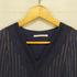 ヌキテパ NE QUITTEZ PAS Cotton Lurex Stripe Lace Gather Sleeve Dress レディース JPN:M