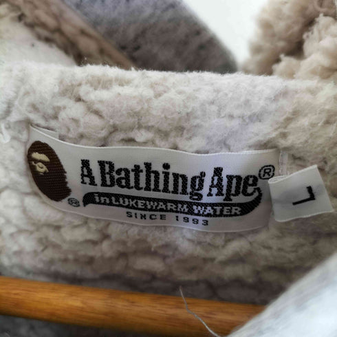 アベイシングエイプ A BATHING APE 裏ボア ジップアップパーカー 裏原 メンズ JPN:L
