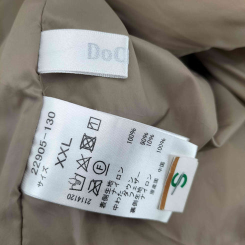 ドゥクラッセ DoCLASSE マフラーカラー ダウンカラーコート レディース import:XXL