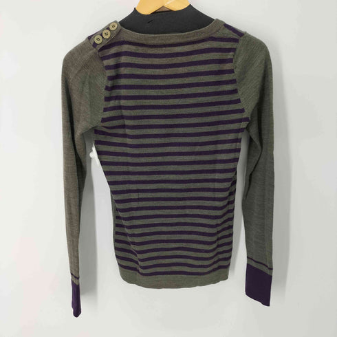 マークバイマークジェイコブス Marc by Marc Jacobs ウール混ボーダークルーネックニット レディース import:XS