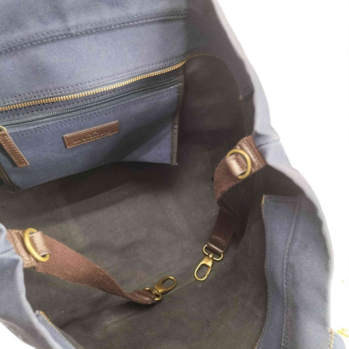 LA BAGAGERIE レザーコンビキャンバストートバッグ メンズ