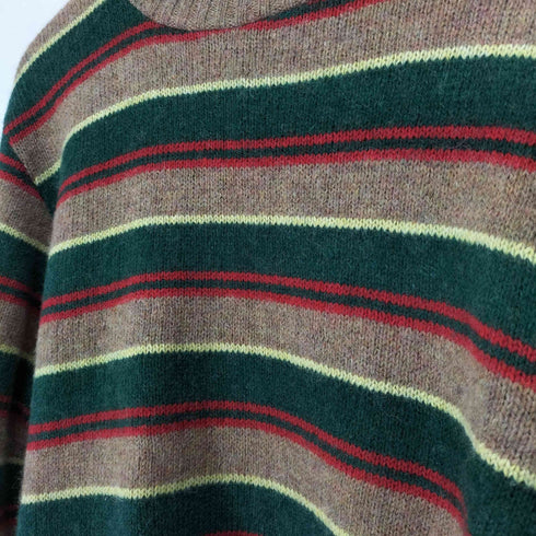 ピューリタン PURITAN THERMAX ボーダークルーネックニット メンズ JPN:XL