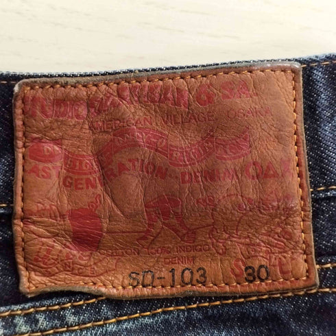 スタジオダルチザン STUDIO DARTISAN 15oz タイトストレート ボタンフライ デニムパンツ メンズ 30