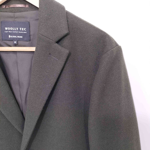 グローバルワーク GLOBAL WORK WOOLLYTEC チェスターコート メンズ import:M