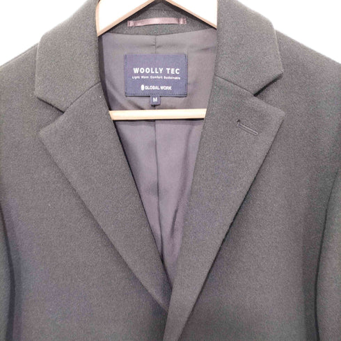 グローバルワーク GLOBAL WORK WOOLLYTEC チェスターコート メンズ import:M