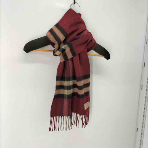 バーバリー BURBERRY カシミヤ100%マフラー ノバチェック レディース