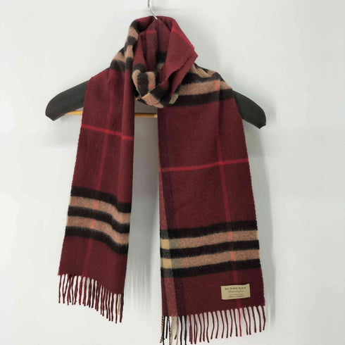 バーバリー BURBERRY カシミヤ100%マフラー ノバチェック レディース