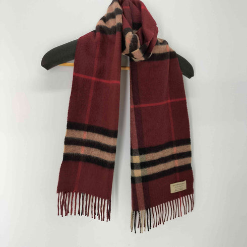 バーバリー BURBERRY カシミヤ100%マフラー ノバチェック レディース