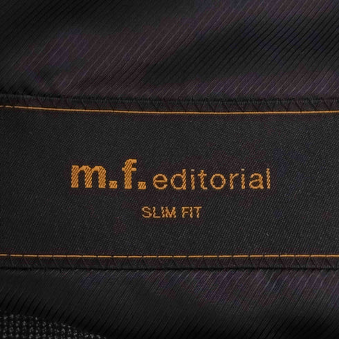 エムエフエディトリアル M.F.EDITORIAL 2Bテーラードジャケット スラックスパンツ セットアップ メンズ A5