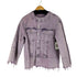 エイチアンドエム H&M ノーカラー カラーデニムジャケット レディース US S