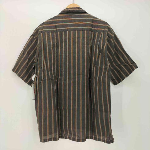 キャサリンハムネットロンドン KATHARINE HAMNETT LONDON オープンカラー ストライプ 半袖 シャツ メンズ import:M