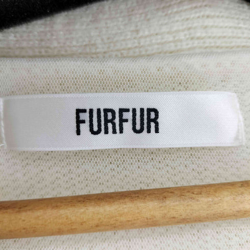 ファーファー furfur メッセージ刺繍カーディガン レディース ONE SIZE