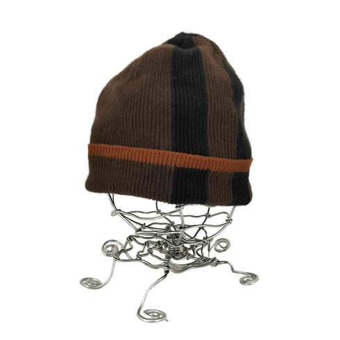 バーバリーロンドン BURBERRY LONDON カシミヤ混 メリノウールボーダービーニー メンズ