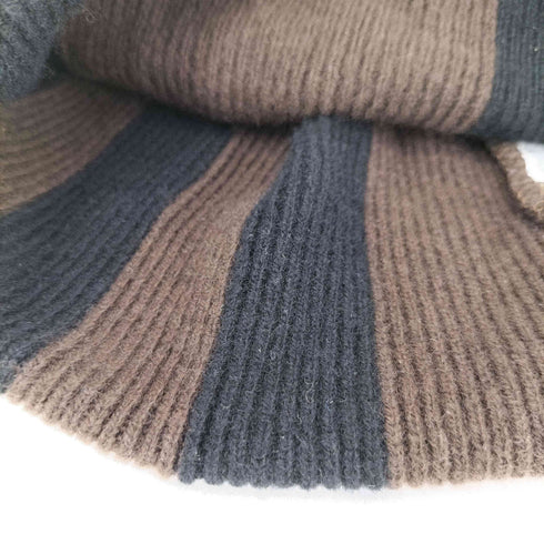 バーバリーロンドン BURBERRY LONDON カシミヤ混 メリノウールボーダービーニー メンズ
