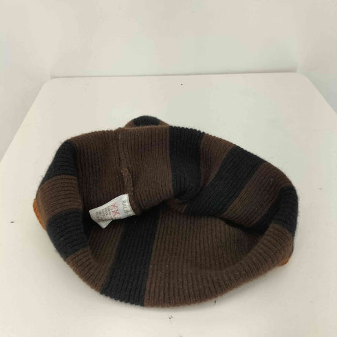 バーバリーロンドン BURBERRY LONDON カシミヤ混 メリノウールボーダービーニー メンズ