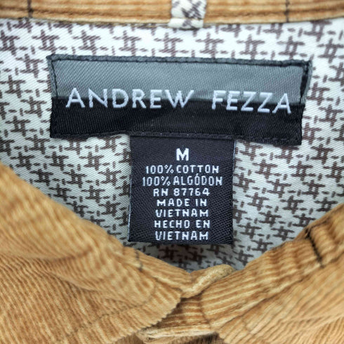 andrew fezza 90S チェックコーデュロイ L/S シャツ メンズ JPN:M