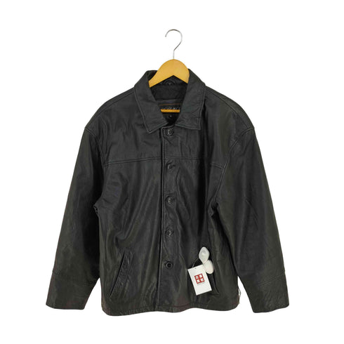 CASABLANCA 裏地キルティング レザーカーコート メンズ import:M
