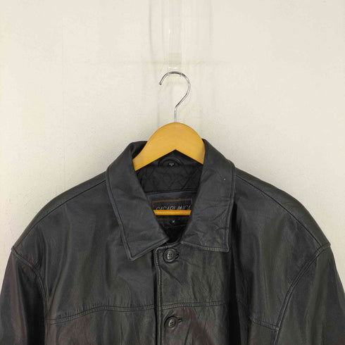 CASABLANCA 裏地キルティング レザーカーコート メンズ import:M