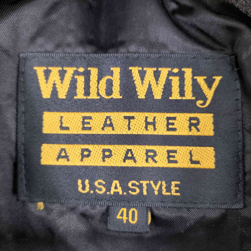 Wild Wily レザーベスト メンズ 40