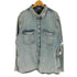 ザラ ZARA RELAXED FIT ウォッシュド オーバーサイズ デニム ジャケット メンズ import:XL