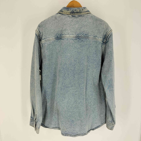 ザラ ZARA RELAXED FIT ウォッシュド オーバーサイズ デニム ジャケット メンズ import:XL