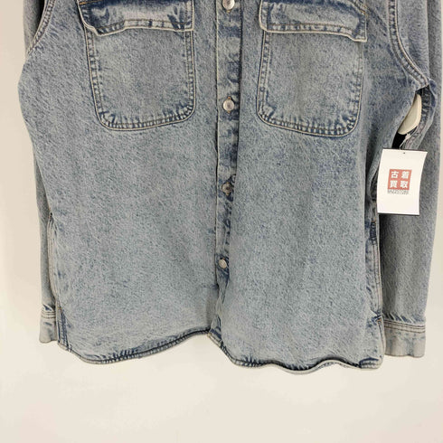 ザラ ZARA RELAXED FIT ウォッシュド オーバーサイズ デニム ジャケット メンズ import:XL