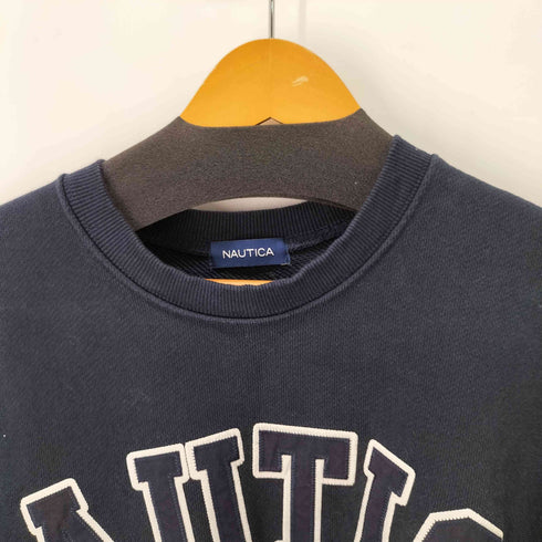ノーティカ NAUTICA Arch Logo Crewneck Sweatshirt アーチロゴクルーネックスウェット メンズ JPN:L