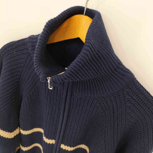 ONCILY FULL ZIP BORDER KNIT レディース JPN:M