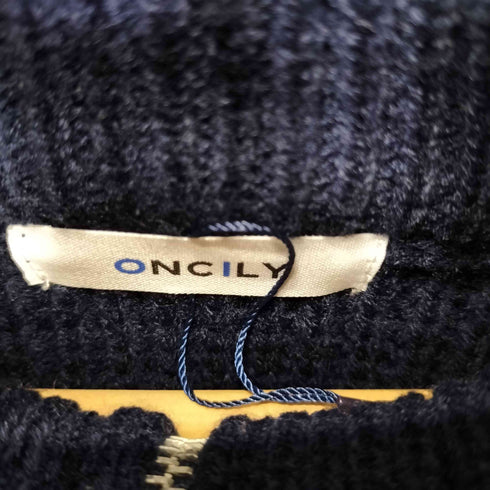ONCILY FULL ZIP BORDER KNIT レディース JPN:M