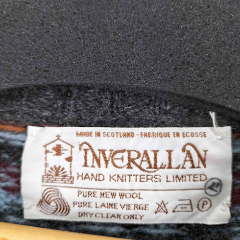 インバーアラン INVERALLAN マルチカラーウールニット メンズ