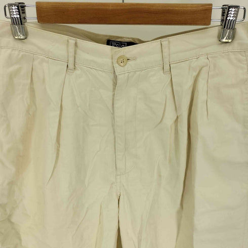 ポロバイラルフローレン Polo by RALPH LAUREN 2タック コットン スラックス パンツ メンズ 33/34