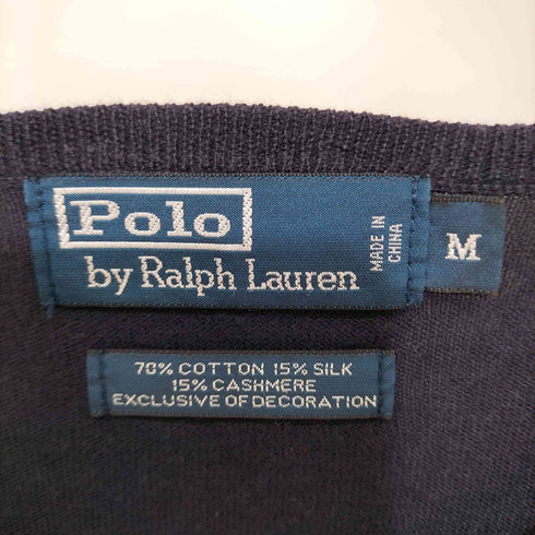 ポロバイラルフローレン Polo by RALPH LAUREN 90S ポニー刺繍 Vネックニット レディース import:M