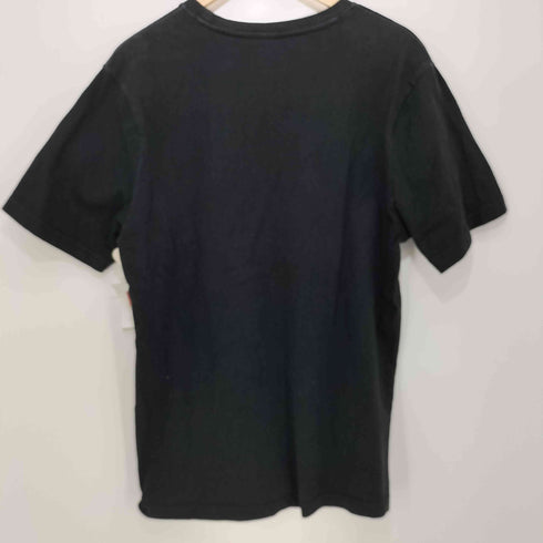 ステューシー Stussy 赤青刺繍 ワンポイントロゴ クルーネック S/S Tシャツ メンズ import:M