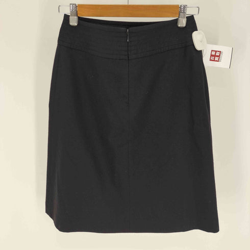 マーガレットハウエル MARGARET HOWELL 90-00S 旧タグ 日本製 バックジップ ウール カシミヤ フレア 台形 スカート レディース 2