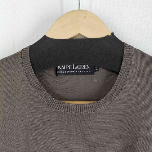 ラルフローレン RALPH LAUREN COLLECTION CLASSICS シルク100 半袖ニット レディース L