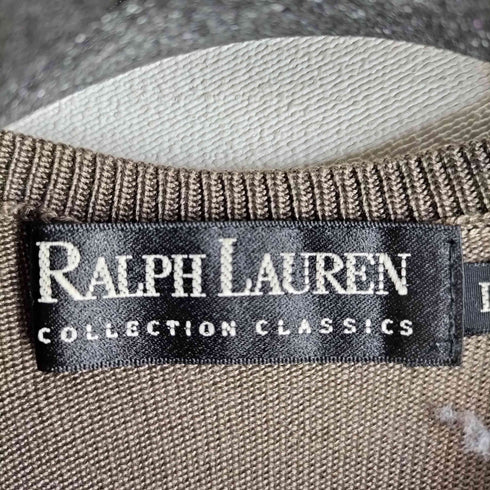 ラルフローレン RALPH LAUREN COLLECTION CLASSICS シルク100 半袖ニット レディース L