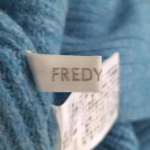 フレディエミュ fredy emue 7G片畦ウールハイネックチュニックニット レディース JPN:38