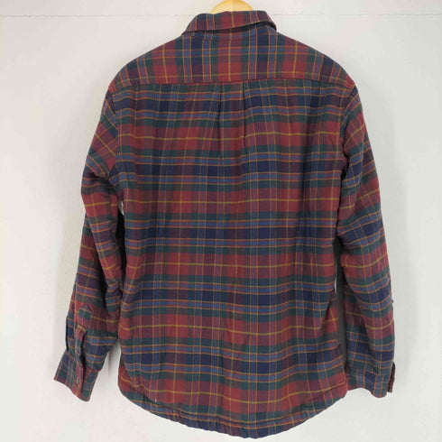 ランズエンド LANDS END 裏ボア チェックシャツジャケット メンズ JPN:M