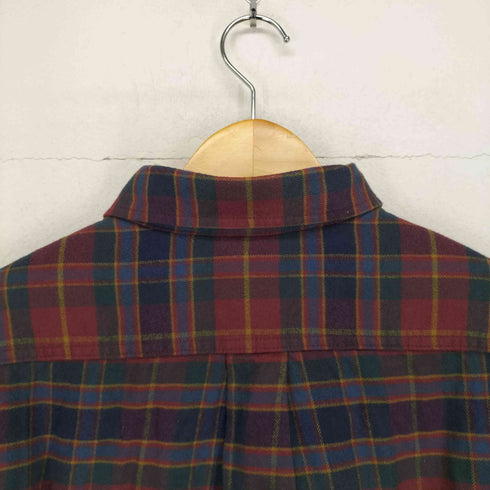 ランズエンド LANDS END 裏ボア チェックシャツジャケット メンズ JPN:M