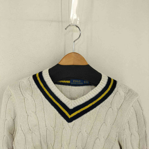 ポロラルフローレン POLO RALPH LAUREN ロングスリーブ クリケット セーター カシミヤ混 レディース import:XS