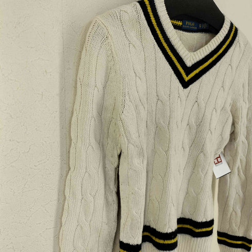 ポロラルフローレン POLO RALPH LAUREN ロングスリーブ クリケット セーター カシミヤ混 レディース import:XS