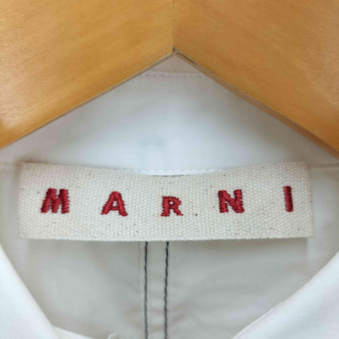 マルニ MARNI ポルトガル製 ステッチディテールコットンシャツ レディース 36