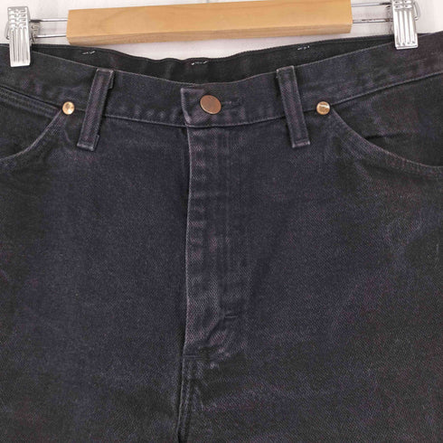ラングラー Wrangler ブラックデニムパンツ メンズ