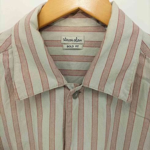 スティーブンアラン Steven Alan 19SS ストライプ柄 C/S NEP BOX OPEN COLLAR SHIRT-BOLD メンズ JPN:XL