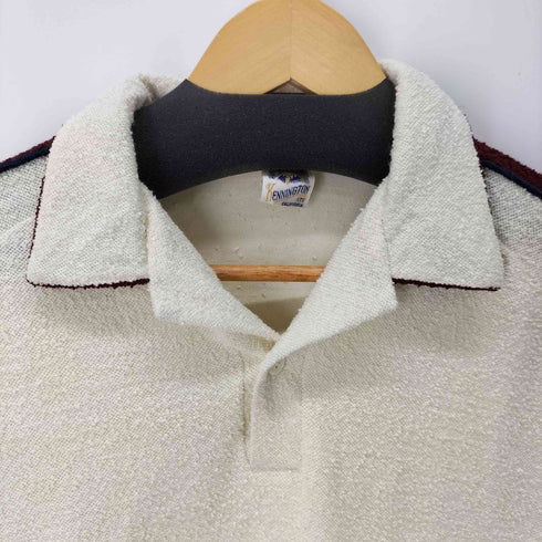 ケニントン kennington 70S 袖ライン パイル地 L/S ポロシャツ メンズ