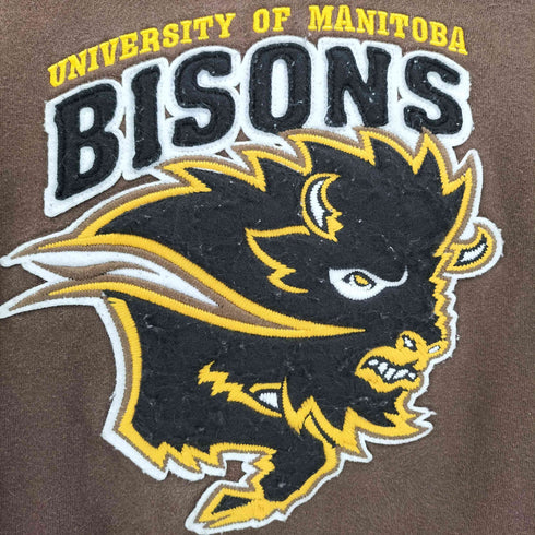 UNIVERSITY OF MANITOBA カレッジワッペン プルオーバー パーカー メンズ
