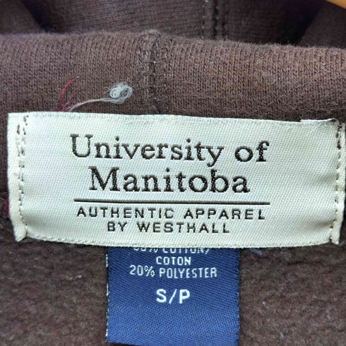 UNIVERSITY OF MANITOBA カレッジワッペン プルオーバー パーカー メンズ