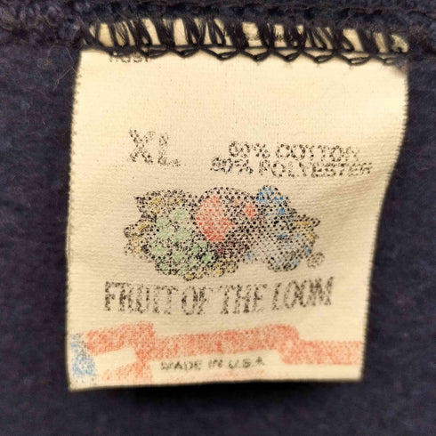 フルーツオブザルーム FRUIT OF THE LOOM 90S USA製 プリント ラグランスリーブ スウェット トレーナー メンズ import:XL
