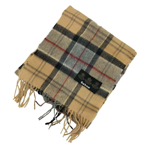 バブアー Barbour チェックマフラー メンズ