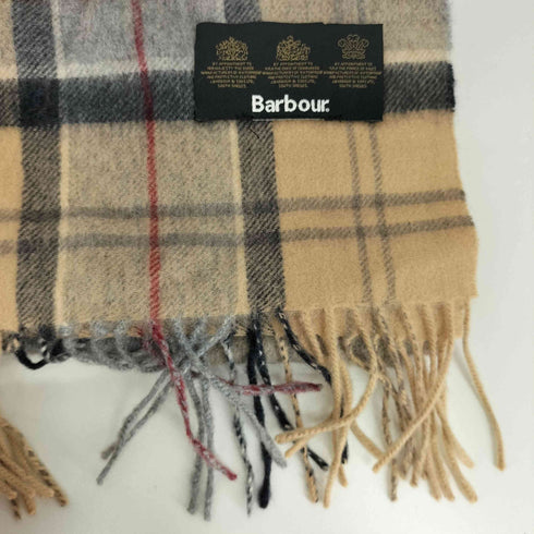 バブアー Barbour チェックマフラー メンズ